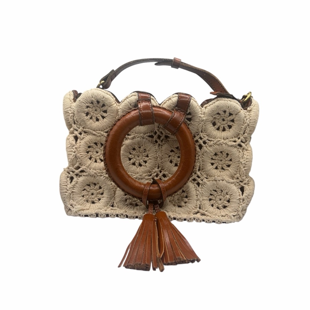 Patricia Nash Vobbia Small Crochet Tote Bag